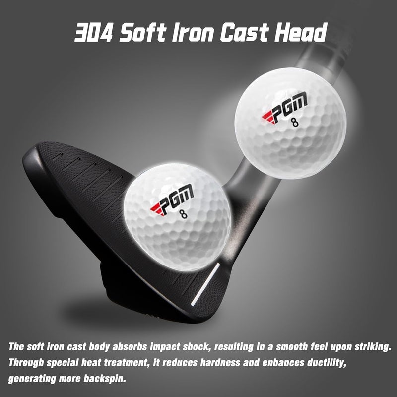 PGM Wedge - 72 Degrees Premium Sand Wedge, Lob Wedge for Men & Women - CNC Textured - Bunker Buster Escape Bunkers and Save Strokes Around The Green-High Loft Golf Club - Image 5